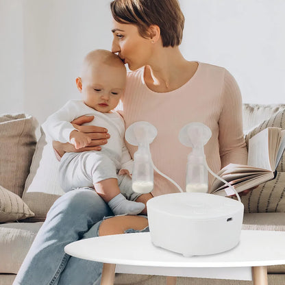 Extractor de Leche Eléctrico Doble Silencioso Antirreflujo BPA Free | BebeConTodo